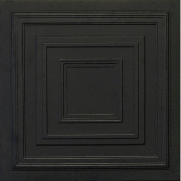 19.6"x19.6" Styrofoam Glue Up Ceiling Tiles R33, Black