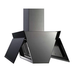 36" Gullwing Black Island - Range Hoods And Vents