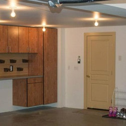 Premium Rustic Alder Garage Cabinets - Products