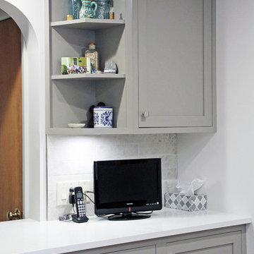Gray Painted Transitional Kitchen