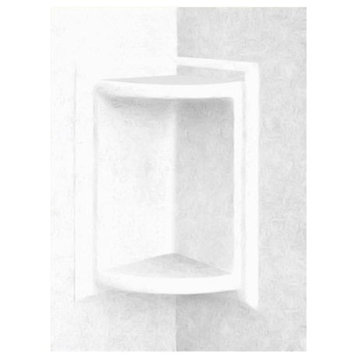 Swan 5.75x5.75x11 Solid Surface Soap Dish, White
