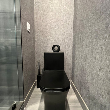Black and Grey Master Bath - Fort Lauderdale
