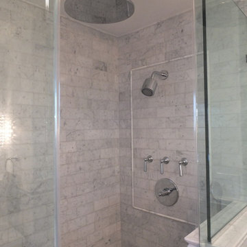 Basking Ridge All Carerra Master Bath
