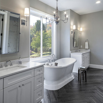 White Transitional Kitchen, Bath, Laundry Room