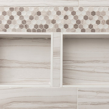Serpentino Blanco Master Bathroom
