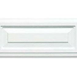 2 Piece Revere C-Panel RTF Drawer Front from CabinetNow.com shown in 949 White - Kitchen Cabinetry