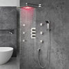 Fontana Trialo Color Changing LED Shower Head With Adjustable Body Jets and Mixe