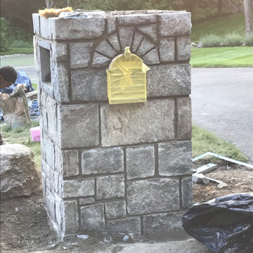 Custom mailbox pier