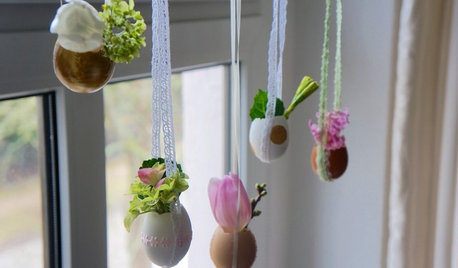 DIY-Fensterdeko für Ostern: Hängende Eier-Vasen in nur 3 Schritten