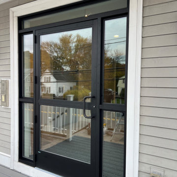 Matte Black Storefront Entrance