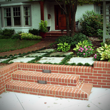 New steps to front walk