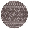 Safavieh Kilim Klm852T Moroccan Rug, Brown/Ivory, 2'3"x9'