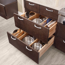 KraftMaid: Adjustable Kitchen Drawer Dividers - Kitchen Drawer Organizers