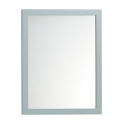 Ronbow Contemporary Solid Wood Framed Bathroom Mirror, Ocean Gray