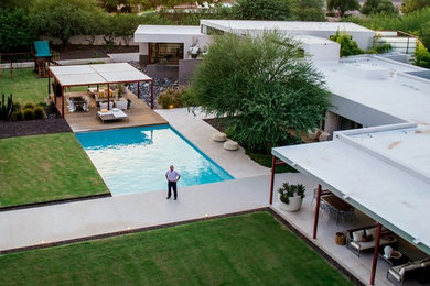 Photo of a contemporary landscaping in Phoenix.
