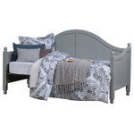 Hillsdale Furniture - Hillsdale Augusta Wood Daybed With Suspension Deck - The Hillsdale Furniture Augusta wooden twin daybed features a gray finish with classic round finials and feet. Offering ample hospitality in a compact package the Augusta Daybed is perfect for small spaces and extra seating or overnight guests. Includes suspension deck. Accommodates one twin mattress. Mattress not included. Assembly required.