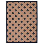 Nourison - Aloha Rug, Navy, 2'8"x4' - This sunny and sensational collection of Flat Woven. Indoor/outdoor rugs are pretty, practical and simply perfect for high traffic areas. With its inviting assortment of classic and contemporary designs, tempting color palettes and terrific textures, these multipurpose rugs will afford an air of simple sophistication to any environment. 100% Polypropylene. Flat Woven.