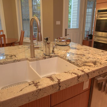 Delicatus Vintage Mitered Edge Granite Countertops Edmonton