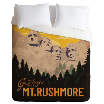 Deny Designs Anderson Design Group Mt Rushmore Duvet Cover - Lightweight