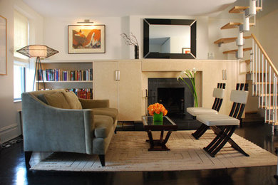 Living room - contemporary living room idea in New York