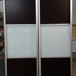 BFD-07 WengeWhite Obscure Glass Single Bi-Fold Door - Interior Doors