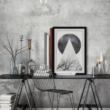 "A Full Moon" Framed Painting Print