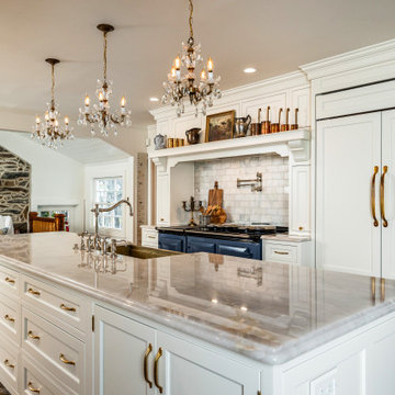 Elegant Virginia Kitchen Remodel with Timeless Brass and Copper Details