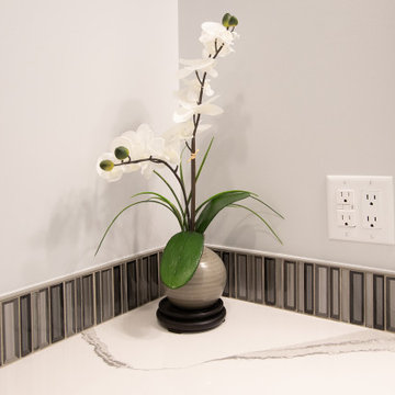 Bedroom Vanity Remodeled With Extra Closet Space, Standing Shower & Sink