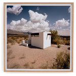 Four Hands - Anthony, NM By Ryann Ford - A desolate New Mexico rest stop, artfully captured by Texas-based photographer Ryann Ford. Printed on top-quality photo paper and framed within natural oak for a museum-quality look. Handmade in Austin, Texas.