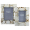 Two's Company Natural Agate Photo Frames, Gift Box, Set of 2