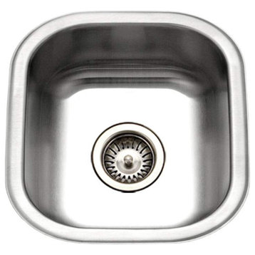 Houzer MS-1708 Club 16-1/4" Single Basin Undermount 18-Gauge - Stainless Steel