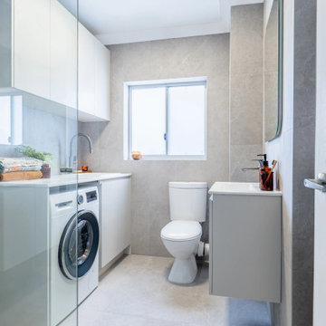 Queenscliff | Sleek Sanctuary | Combined Bathroom & Laundry