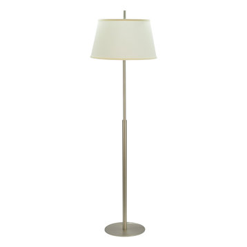 45001, 1-Light Metal Floor Lamp,, Matte Brushed Nickel, 62" High