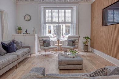 Design ideas for a scandi living room in Other.