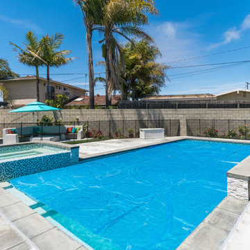 Rancho Palos Verdes Backyard Retreat – Pool, BBQ, and Hardscaping Transformation