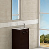 Eviva Kandy 20" Wenge Modern Bathroom Vanity with White integrated Acrylic Sink