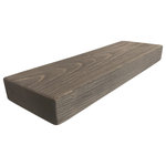 Joel's Antiques and Reclaimed Decor, LLC - Rustic, Floating Shelf, 2" Thick x 6" Deep, Mountable, Weathered Wood, 18" - *Full 2" thick x 6" deep x 18" wide