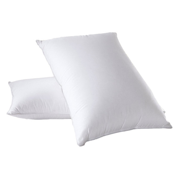 Soft Goose Down Pillow, Firm, King, Set White Goose Down Firm Pillow, Set of 2