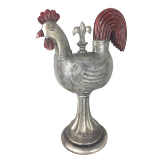 Antique Tin Style ROOSTER Rustic Distressed Resin Chocolate Mold Farmhouse Decor 
