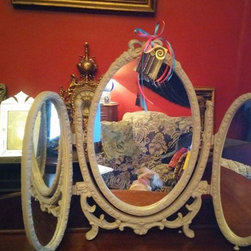SOLD-Louis style triple mirror... - Products