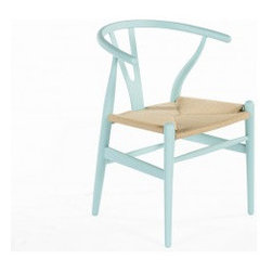 The Wishbone Chair - Light Blue - Living Room Chairs