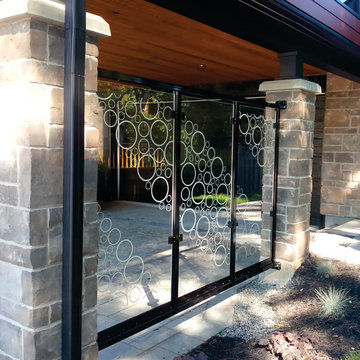 Illuminated Glass Privacy Panels