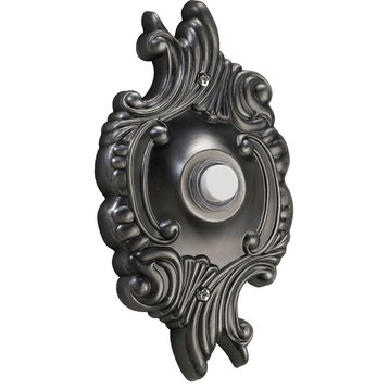 Quorum Door Chime Button, Antique Silver