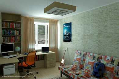 3D визуализация интерьера 3х-комнатной квартиры.