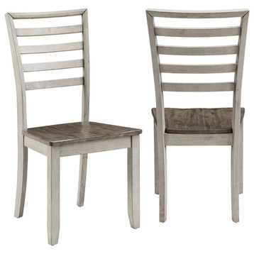 Abacus Two-tone Smokey Alabaster and Brown Side Chair