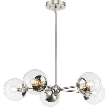 Atwell 5-Light Chandelier, Brushed Nickel