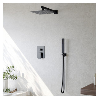 Classic Design Recessed LED Shower System | Cascada Showers Antique Brass