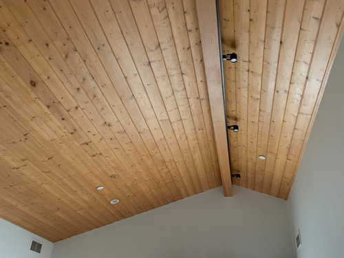 Knotty Pine Ceiling
