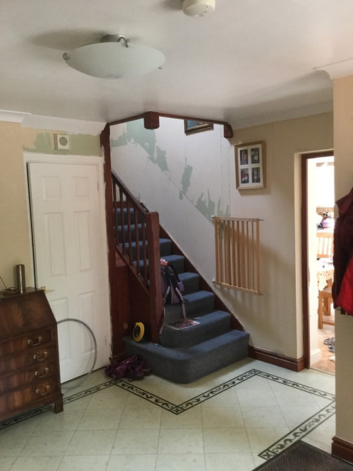 I need to light a large but dark hallway with a low ceiling. any ideas