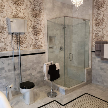 Walk in shower, trench drain with Keith and Jim